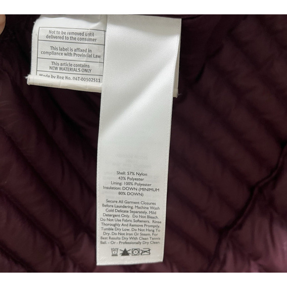 Eddie Bauer Womens Astoria Hooded Down Long Puffer Jacket Size S Red Skiing - Picture 9 of 9